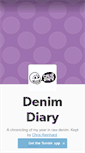 Mobile Screenshot of denimdiary.tumblr.com