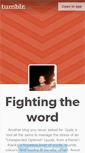 Mobile Screenshot of fightingtheword.tumblr.com