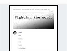 Tablet Screenshot of fightingtheword.tumblr.com