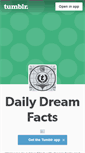 Mobile Screenshot of dailydreamfacts.tumblr.com