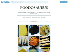 Tablet Screenshot of foodosaurus.tumblr.com