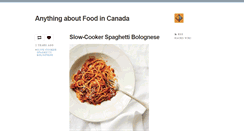 Desktop Screenshot of foodnetworkcanada.tumblr.com
