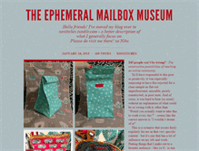 Tablet Screenshot of ephemeralmailbox.tumblr.com
