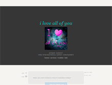 Tablet Screenshot of iloveallofyou.tumblr.com