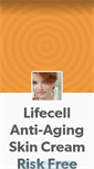 Mobile Screenshot of lifecellantiagingcream.tumblr.com