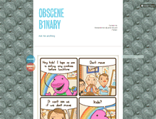 Tablet Screenshot of obscenebinary.tumblr.com