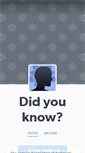 Mobile Screenshot of didyouknow-casaacea.tumblr.com