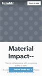 Mobile Screenshot of materialimpact.tumblr.com