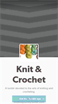 Mobile Screenshot of knitandcrochet.tumblr.com