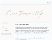 Tablet Screenshot of dear-future-wife.tumblr.com