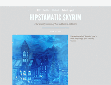 Tablet Screenshot of hipstamaticskyrim.tumblr.com