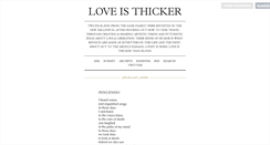 Desktop Screenshot of loveisthicker.tumblr.com
