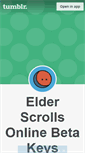 Mobile Screenshot of elderscrollsonlinebetakeys.tumblr.com