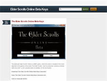 Tablet Screenshot of elderscrollsonlinebetakeys.tumblr.com