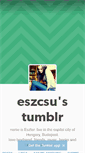 Mobile Screenshot of eszcsu.tumblr.com