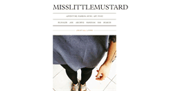 Desktop Screenshot of misslittlemustard.tumblr.com