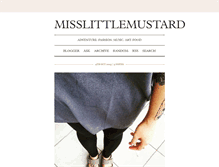 Tablet Screenshot of misslittlemustard.tumblr.com