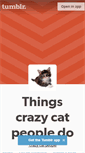 Mobile Screenshot of crazycatpeople.tumblr.com