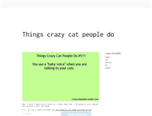 Tablet Screenshot of crazycatpeople.tumblr.com