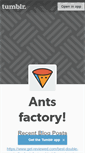 Mobile Screenshot of antsfactory.tumblr.com