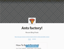 Tablet Screenshot of antsfactory.tumblr.com