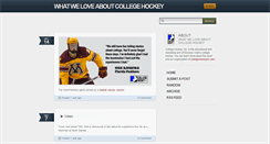 Desktop Screenshot of collegehockey.tumblr.com