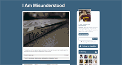 Desktop Screenshot of iammisunderstood.tumblr.com