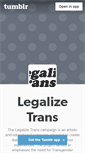 Mobile Screenshot of legalizetrans.tumblr.com