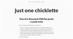 Desktop Screenshot of 1chicklette.tumblr.com