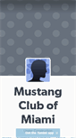 Mobile Screenshot of mustangclubofmiami.tumblr.com
