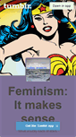Mobile Screenshot of feminismitmakessense.tumblr.com