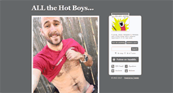 Desktop Screenshot of allthehotboys.tumblr.com