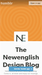 Mobile Screenshot of newenglishdesign.tumblr.com