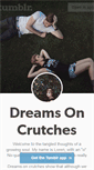 Mobile Screenshot of dreamsoncrutches.tumblr.com