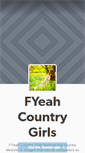 Mobile Screenshot of fyeahcountrygirls.tumblr.com