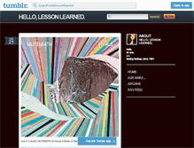 Tablet Screenshot of hellolessonlearned.tumblr.com