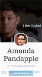 Mobile Screenshot of amandapandapple.tumblr.com