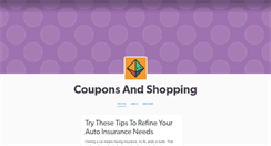 Desktop Screenshot of couponsandshopping.tumblr.com