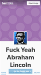 Mobile Screenshot of fuckyeahabrahamlincoln.tumblr.com
