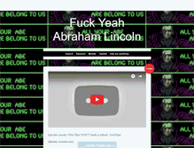 Tablet Screenshot of fuckyeahabrahamlincoln.tumblr.com