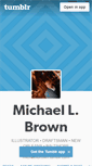 Mobile Screenshot of michaellbrown.tumblr.com