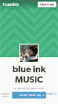 Mobile Screenshot of blueinkmusic.tumblr.com