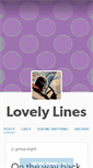 Mobile Screenshot of lovelylines.tumblr.com