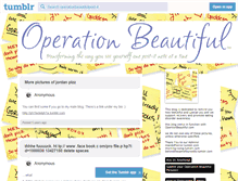 Tablet Screenshot of operationbeautifulpost-it.tumblr.com