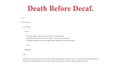 Desktop Screenshot of death-before-decaf.tumblr.com