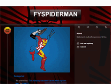 Tablet Screenshot of fyspiderman.tumblr.com