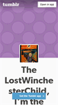 Mobile Screenshot of lostwinchesterchild.tumblr.com