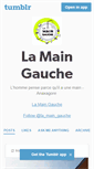 Mobile Screenshot of la-main-gauche.tumblr.com