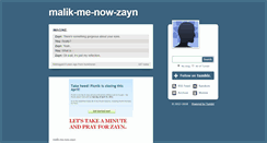Desktop Screenshot of malik-me-now-zayn.tumblr.com