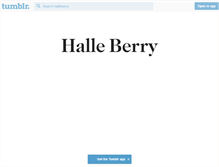 Tablet Screenshot of halleberry.tumblr.com